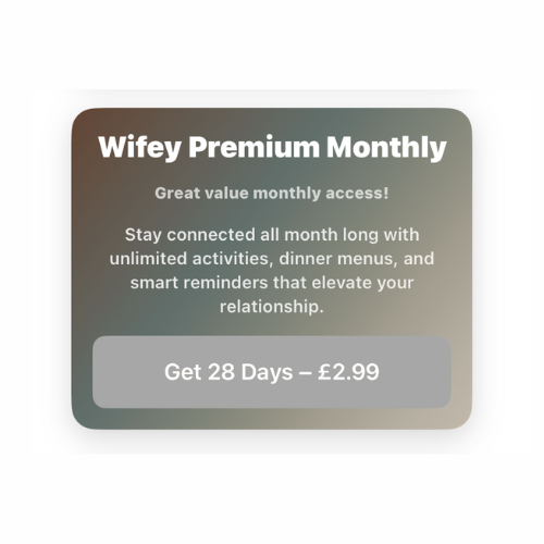 WifeyApp 1 Month Membership for 2.99 GBP
