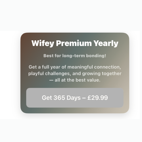 WifeyApp 1 Year Membership for 29.99 GBP